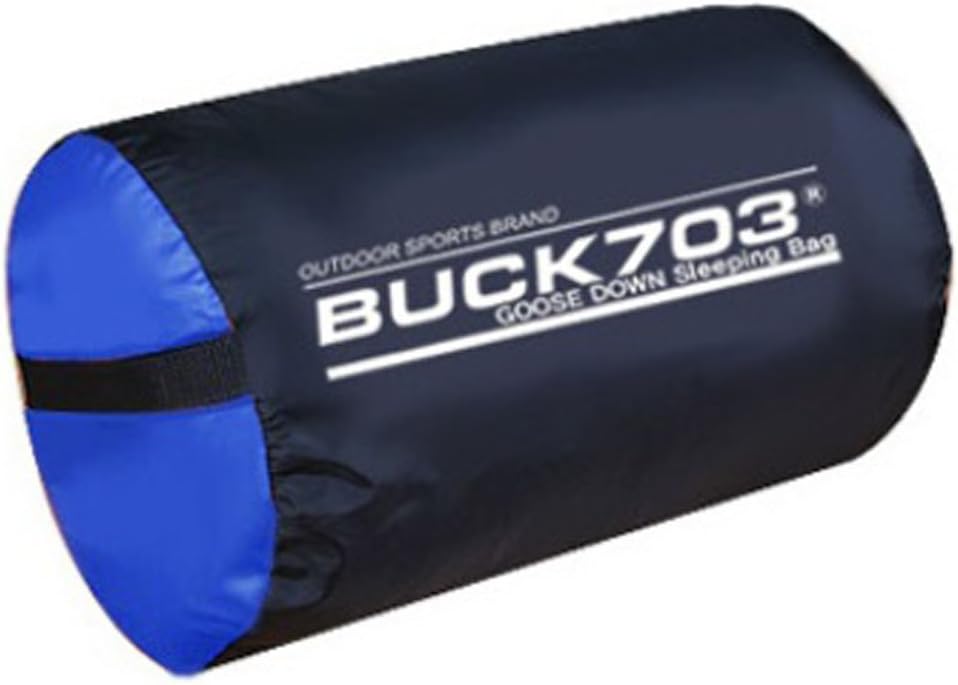 Buck703 Sac de couchage y edredón d’oie et de canard hiver en plein Air Camping randonnée chasse-Couverture de lit Doble Bleu-Garnissage 45.86 oz