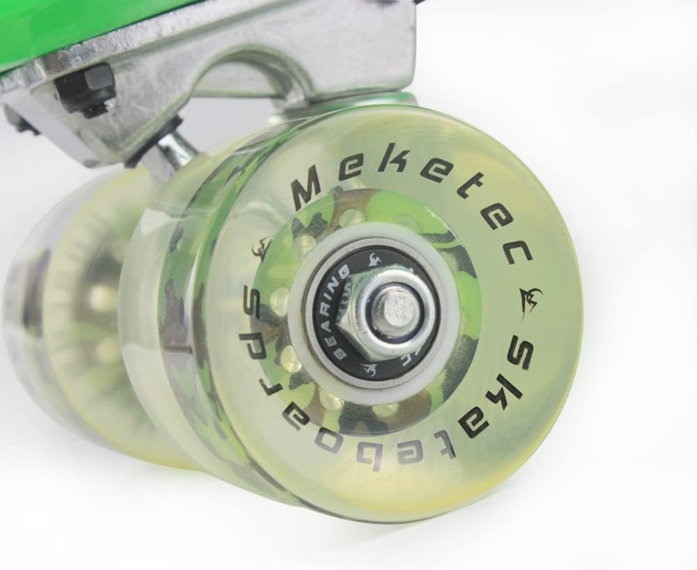 Meketec Skateboards Mini Cruiser – Patineta (56 cm), diseño retro para niños chicos jóvenes principiantes