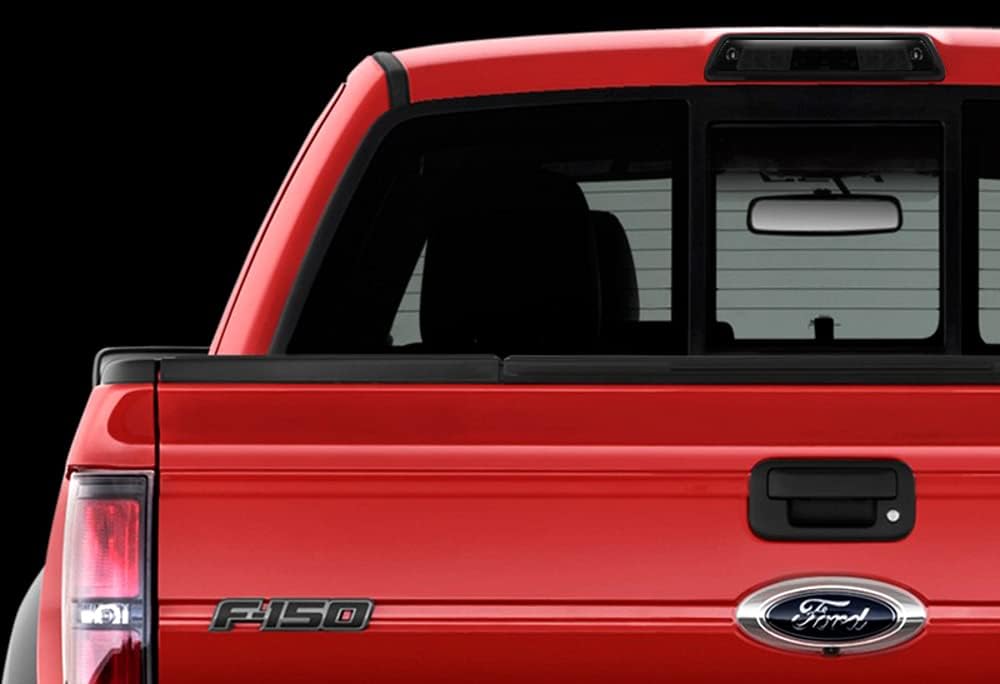 Q1-TECH, Luz de freno trasera de montaje central de techo trasero LED de montaje alto, tercera tercera luz de freno compatible con Ford F-150 2014,