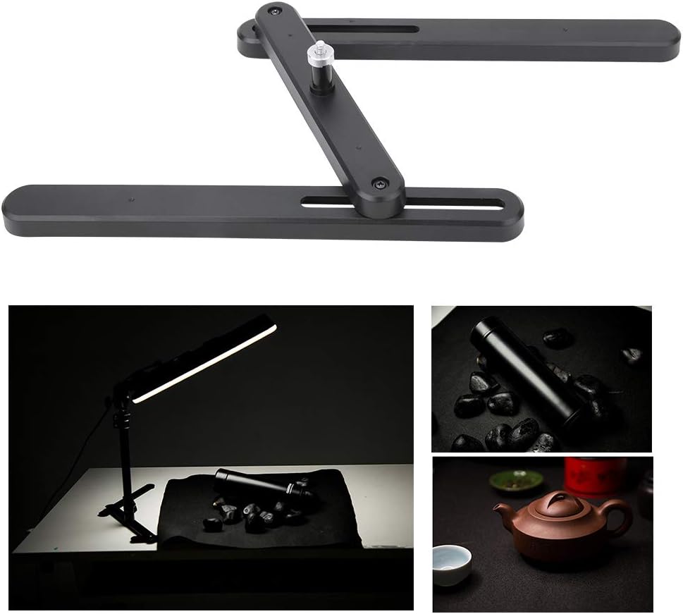 Soporte de trípode de mesa,Mini soporte de trípode de mesa plegable Soporte de escritorio de anillo LED,Base de luz de anillo LED Soporte de mesa de