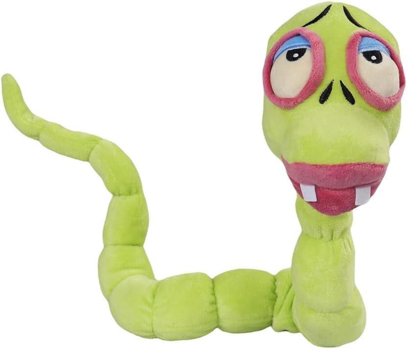 Muñeco de peluche de gusanos para niños, cojín de espalda rellena de insectos, almohada de animal suave