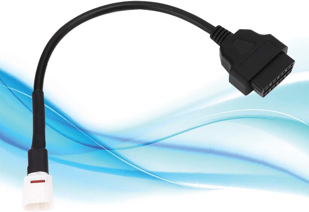 Cable de escáner de motocicleta, cable de diagnóstico de 4 pines a Obd2, cable de diagnóstico de escáner de motocicleta, cable de diagnóstico de