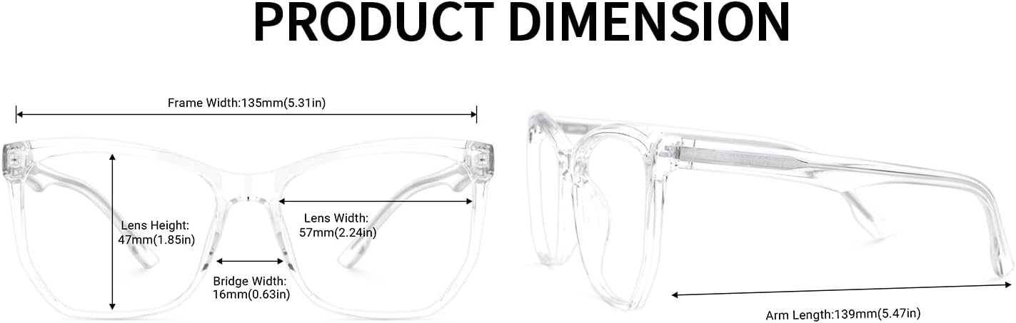 Zeelool Gafas clásicas geométricas con bloqueo de luz azul JGP791781