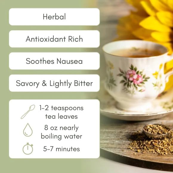 Té orgánico de hojas sueltas de orégano – Bolsa de 2 oz (aproximadamente 30 porciones)  Full Leaf Tea Co.