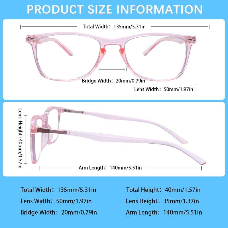 Paquete de 2 lentes de lectura progresivos multienfoque para hombres y mujeres, bloqueo de luz azul para computadora, lectores antifatiga ocular