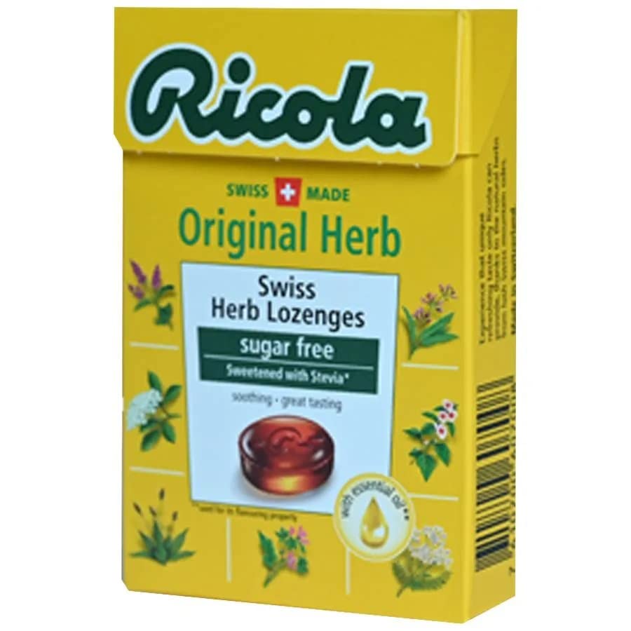 Ricola Edulcorado sin azúcar original con Stevia 1.59oz