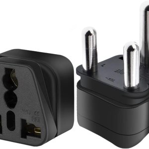 Adaptador de enchufe de viaje de Sudáfrica, 2 unidades, Sudáfrica Big 3 Pins Tipo M Adaptador de corriente de viaje Enchufe Sudáfrica Adaptador Adaptador de enchufe de viaje de Sudáfrica, 2 unidades, Sudáfrica Big 3 Pins Tipo M Adaptador de corriente de viaje Enchufe Sudáfrica Adaptador