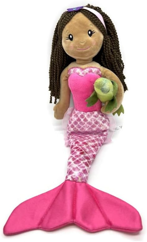 The Petting Zoo, Muñeca de sirena con amigo de peluche de cocodrilo, gran regalo para niñas, muñeca de peluche con juguete de peluche de cocodrilo,