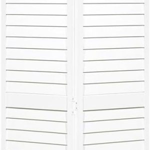 Puerta de armario, bi-plegable, rejilla de rejilla plantación imprimada blanca (28 x 80) Puerta de armario, bi-plegable, rejilla de rejilla plantación imprimada blanca (28 x 80)