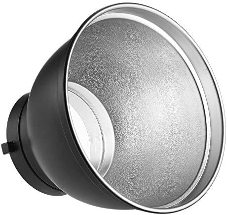 Andoer Difusor reflector estándar de 7 pulgadas con rejilla de panal de 60 para Godox YONGNUO Bowens Mount Studio Strobe Flash Light Speedlite