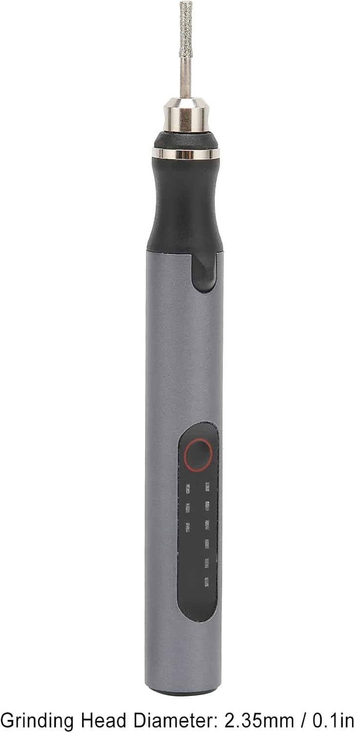 Herramienta grabadora portátil D1 para joyería de madera de metal, mini máquinas de grabado recargables inteligentes con 7 cabezales de molienda,