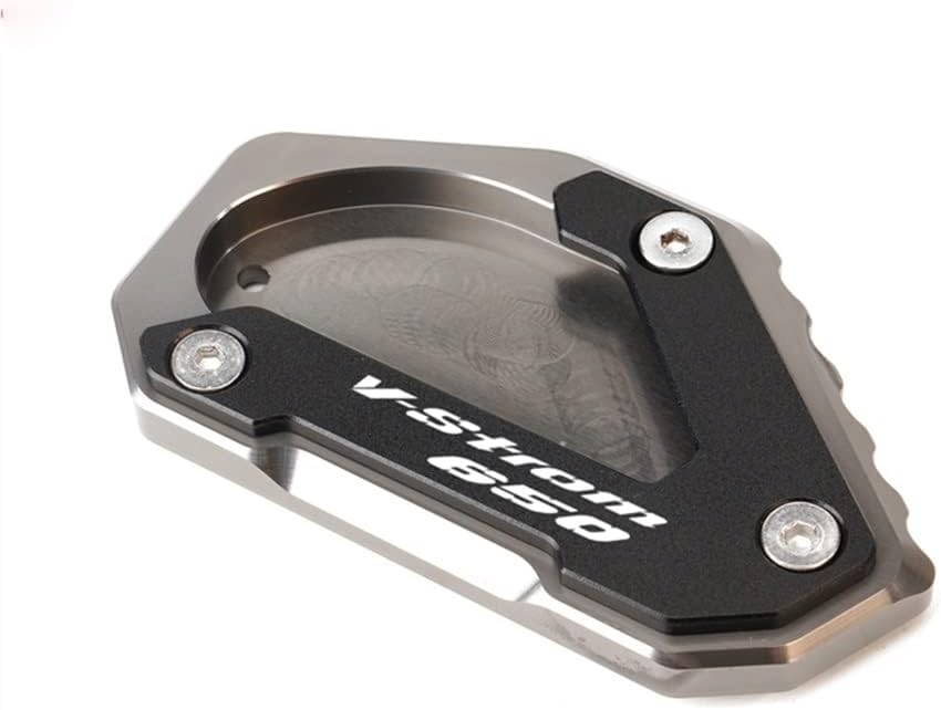 Almohadilla de soporte lateral de motocicleta para Suzuki V-Strom 650XT V-Strom 650 DL650 2004-2022 2021 motocicleta CNC Kickstand pie lateral