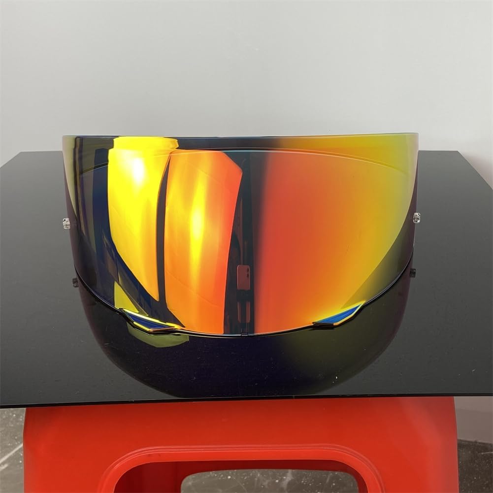 Visera de casco HJ-33 para HJC i90 Shield de repuesto con protección UV accesorios para casco (Revo rojo profundo solo useonly)