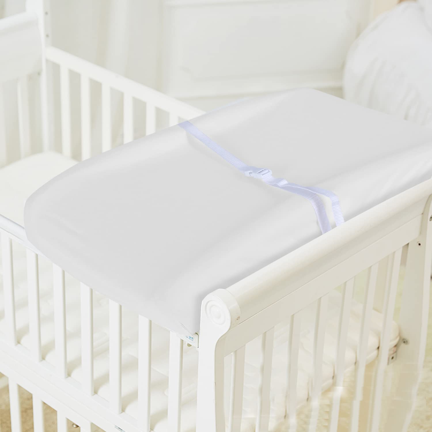 Funda de algodón para cambiador, paquete de 2 unidades, para niños y niñas, funda para cambiador, unisex, suave y transpirable, de 16 x 32 pulgadas,