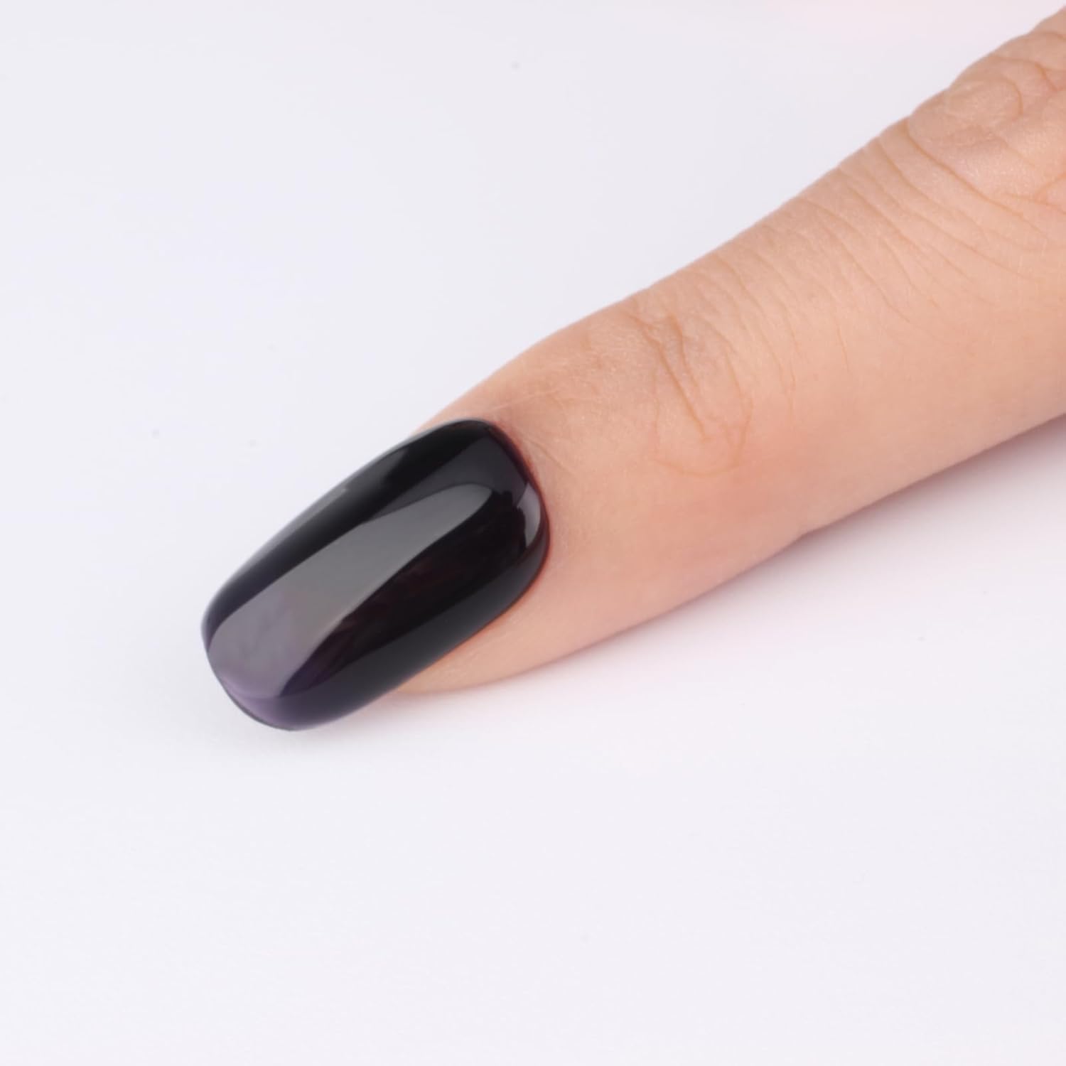 Jelly Midnight – Esmalte de uñas de gel de color morado oscuro, UVLED, transparente, translúcido, negro, para principiantes o salón de manicura, 0.5
