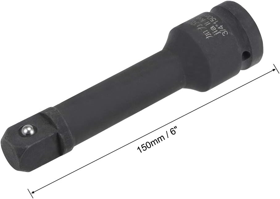 uxcell Barra de extensión de impacto de 34″ por 6″ para uso con llaves de impacto de aire, barras rompedoras, trinquetes, acero CR-MO