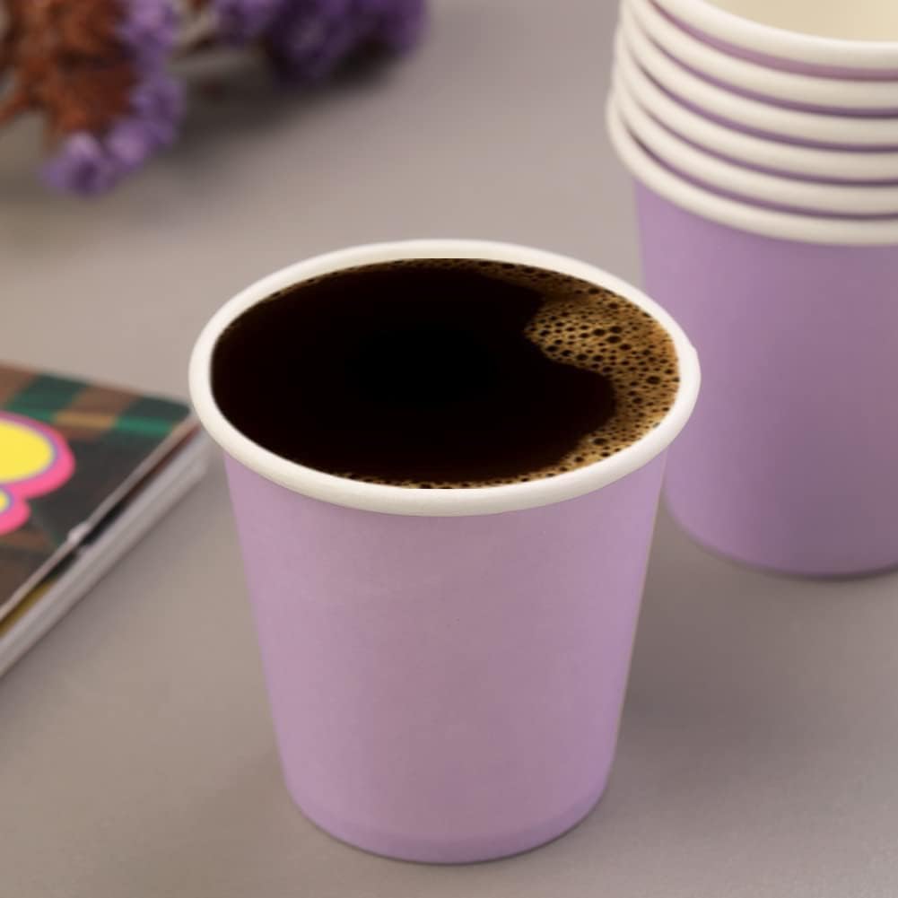 Paquete de 100 vasos desechables pequeños para enjuague bucal de baño de 3 onzas, tazas de papel para baño, tazas de papel espresso, tazas calientes
