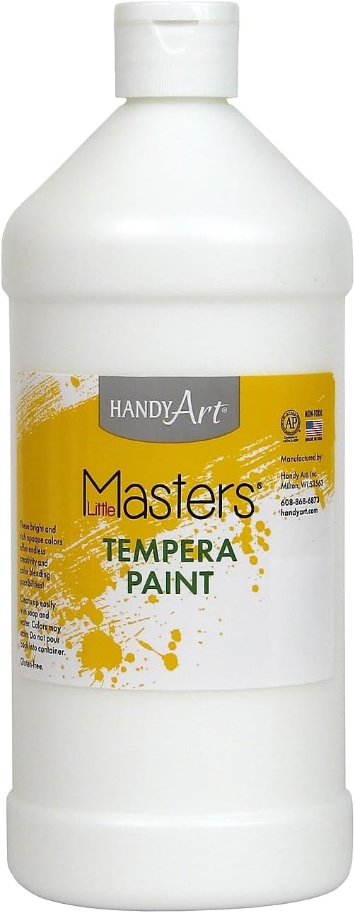 Handy Art Little Masters – Pintura al temple (32 onzas), color blanco