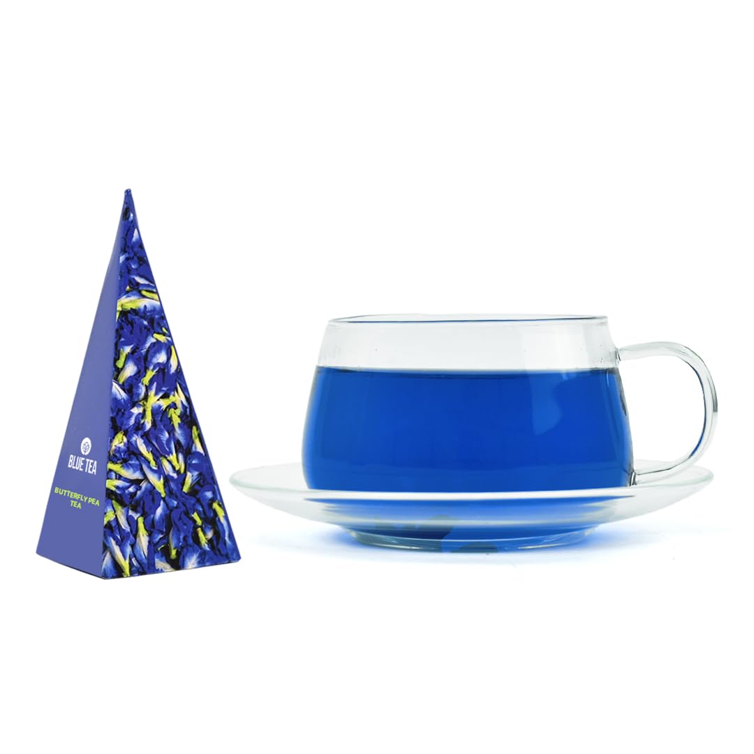 BLUE TEA – Regalo de té Chai Masala Butterfly Pea  Regalo de hierbas  El mejor regalo para cualquier ocasión – Sin cafeína – Regalo a base de flores