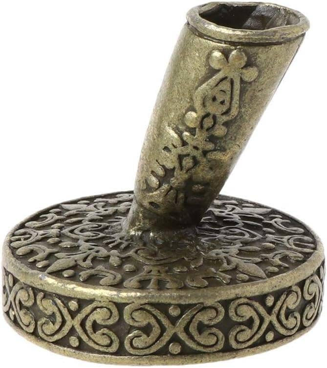 Soporte para bolígrafo de inmersión vintage de metal redondo para bolígrafos de inmersión de plumas, suministros escolares de oficina, papelería,