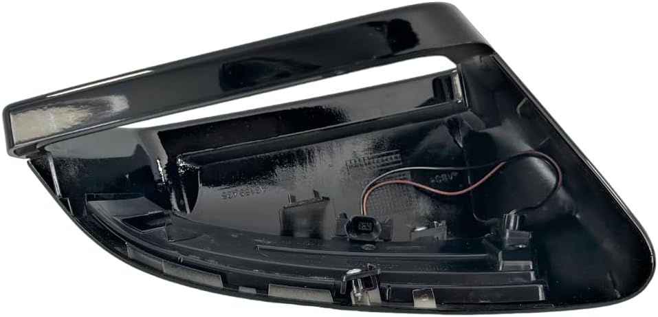 #2028 8th Gear – Cubierta negra para espejo lateral izquierdo del conductor con señal de giro compatible con Mercedes GLA200 GLA250 GLA45 AMG 2013