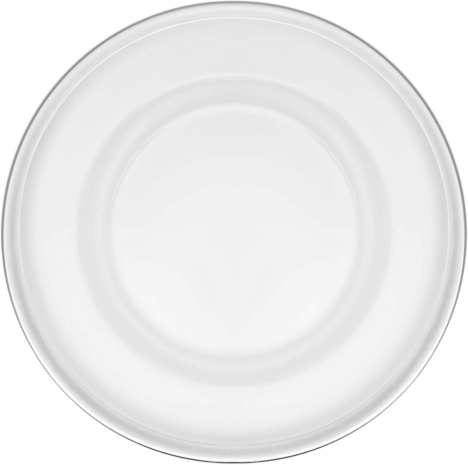 Simply Elegant Placa de carga de vidrio con borde metálico, placa de servicio para fiestas, cenas, bodas, quinceañeras y eventos, 13 pulgadas de