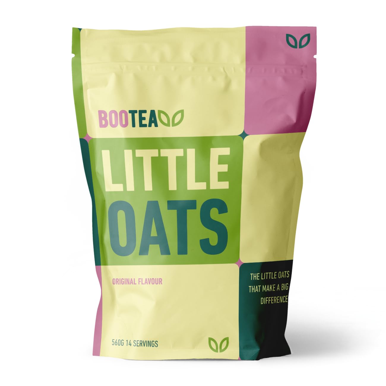 Bootea Little Oats – Gachas de proteína de avena con semillas de chía y proteína de arroz orgánica, desayuno de alta energía (paquete de 14 días)