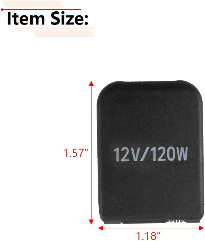 RLB-HILON Enchufe de tapa de toma de corriente compatible con Toyota 4Runner Camry Highlander Prius y para Lexus GX460 LX570, para 85535-33060