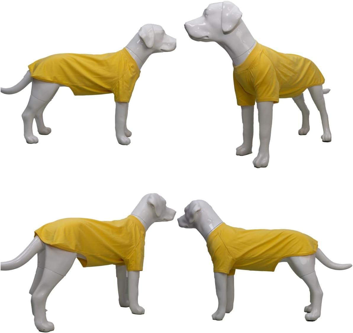 Lovelonglong 2019 – Ropa para mascotas, Disfraces para Perro, Ropa Camisetas en blanco para Perros Grande Medianos Pequeños 100% Algodón 18 Colores,