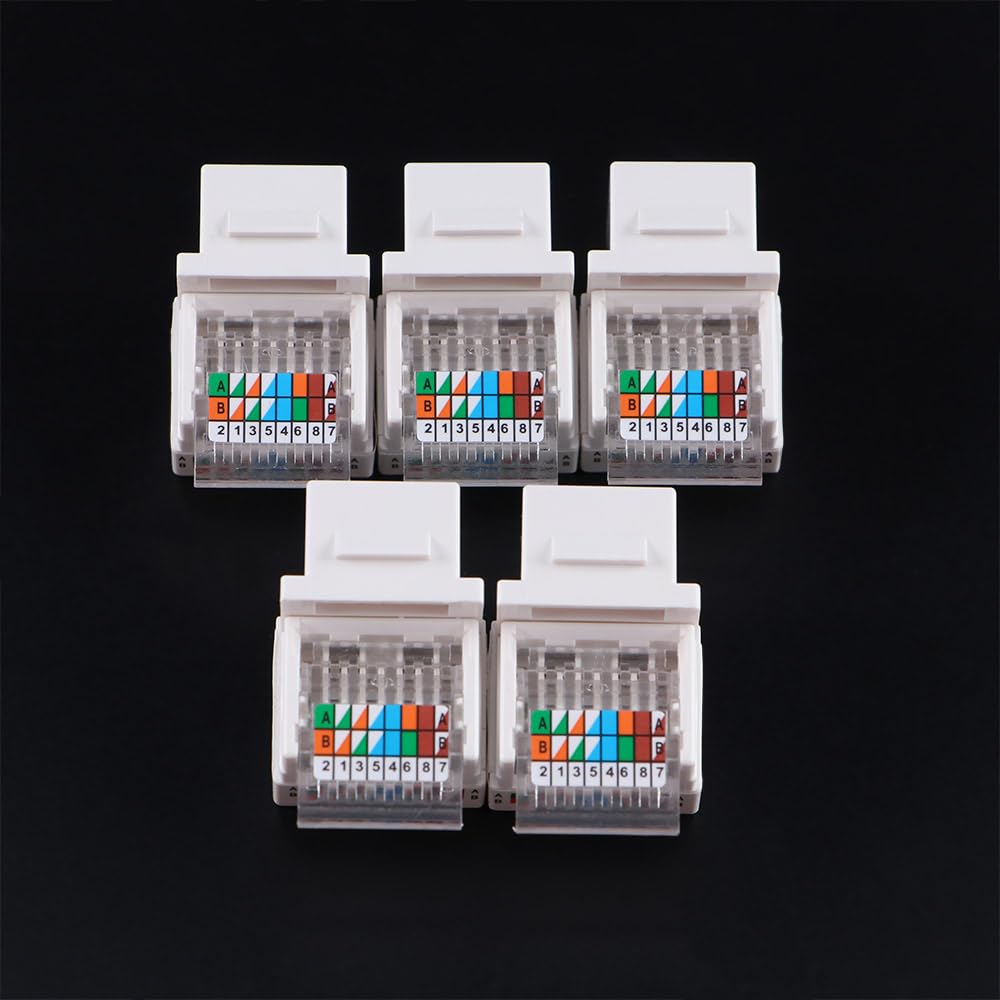 Conector RJ45 para AMP sin herramientas Cable Ethernet Enchufe Adaptador de cable de salida de computadora CAT5E UTP Enchufe de información