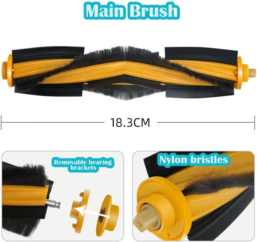 Ytaland – Paquete de 19 piezas de repuesto compatibles con Yeedi VacVac StationVac MaxVac 2 Pro, accesorios para aspirador robot, cepillo de rodillo
