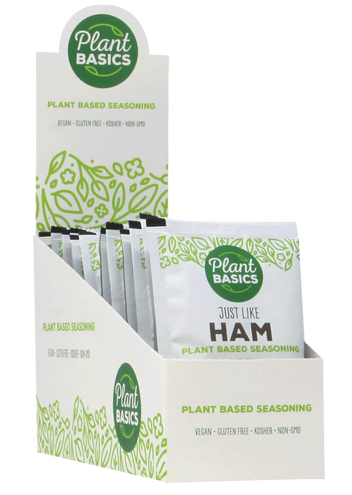 Plant Basics – Condimento a base de plantas, al igual que el jamón, 2 onzas, vegano, sin gluten, kosher, sin OMG