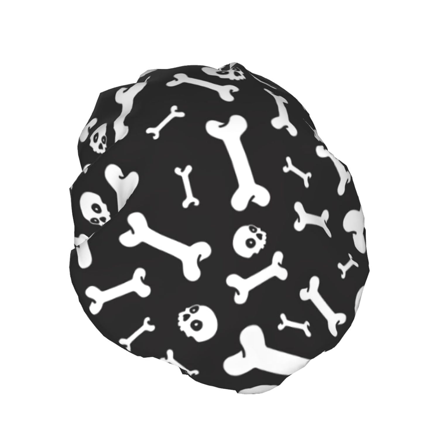 Cute Dog Double Layer Waterproof Shower Cap Suitable For All Head Sizes