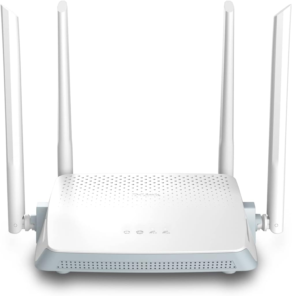 D-Link R12, Eagle Pro Ai Smart WiFi Internet Router (AC1200) – Banda dual Gigabit Ethernet de alta potencia, controles parentales mejorados,