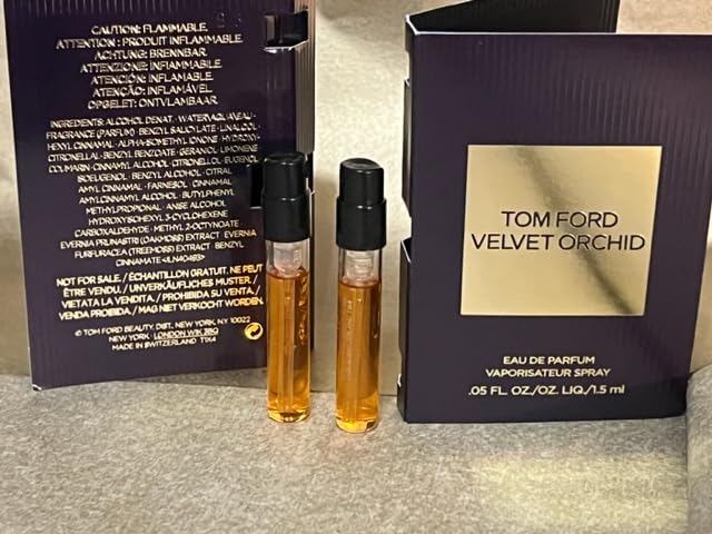 Tom Ford Velvet Orchid – Mini muestras de aerosol para mujer, 0.05 fl oz0.1 fl oz x 2 unidades