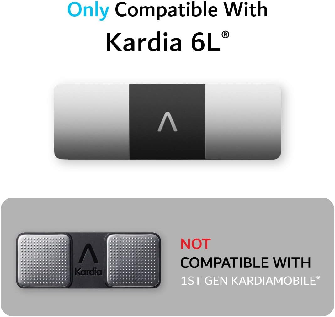 TUDIA Funda de cuero de viaje compatible con KardiaMobile 6L, cierre magnético de cuero duradero con soporte para llaves, ligera, delgada, funda