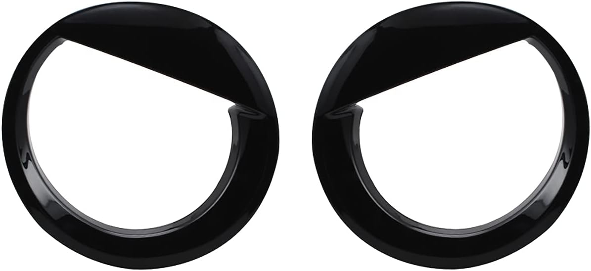 JeCar Cubierta de faro delantero ABS Angry Birds estilo biseles para Jeep Patriot 2011-2016, negro