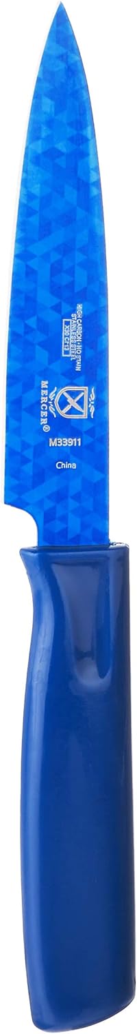 Mercer Culinary Cuchillo de pelar antiadherente, 4 pulgadas, azul