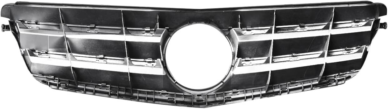 Rejilla delantera del radiador del estilo deportivo plata para Mercedes-Benz C250 C300 C350 W204