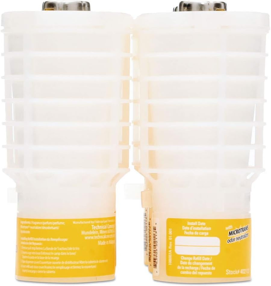 Rubbermaid Commercial Tcell Microtrans – Recambio neutralizador de olores, cítricos, 1.62 onzas, 6caja