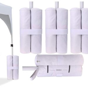 Ikerall Bolsa de pesas para toldo, peso de pierna para tienda de campaña desplegable, bolsas de arena para sombrilla de patio, refugio solar Ikerall Bolsa de pesas para toldo, peso de pierna para tienda de campaña desplegable, bolsas de arena para sombrilla de patio, refugio solar