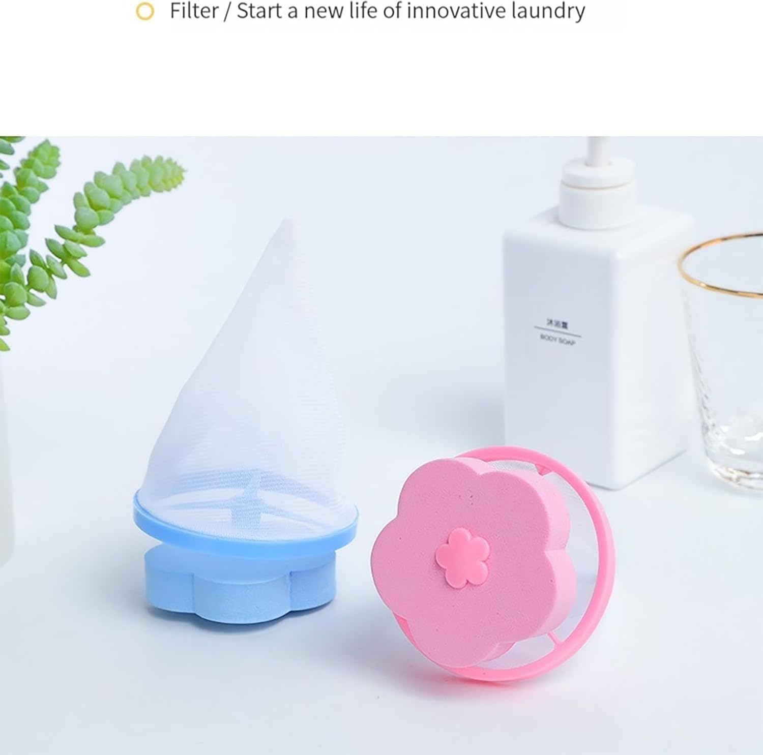 Washing Machine Floating Lint Mesh Bag, Lint Catcher for Laundry,Pet Hair Remover for Laundry,Reusable Household Hair Filter Washer Lint Trap Net