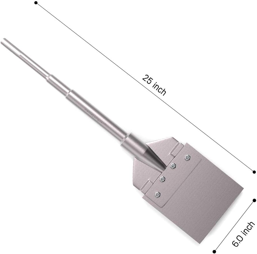 Monkey King Bar-Sds Max Bits – Rascador de piso de 6 x 25 pulgadas, herramientas de martillo de astillado de hoja de 6 pulgadas de ancho, accesorios