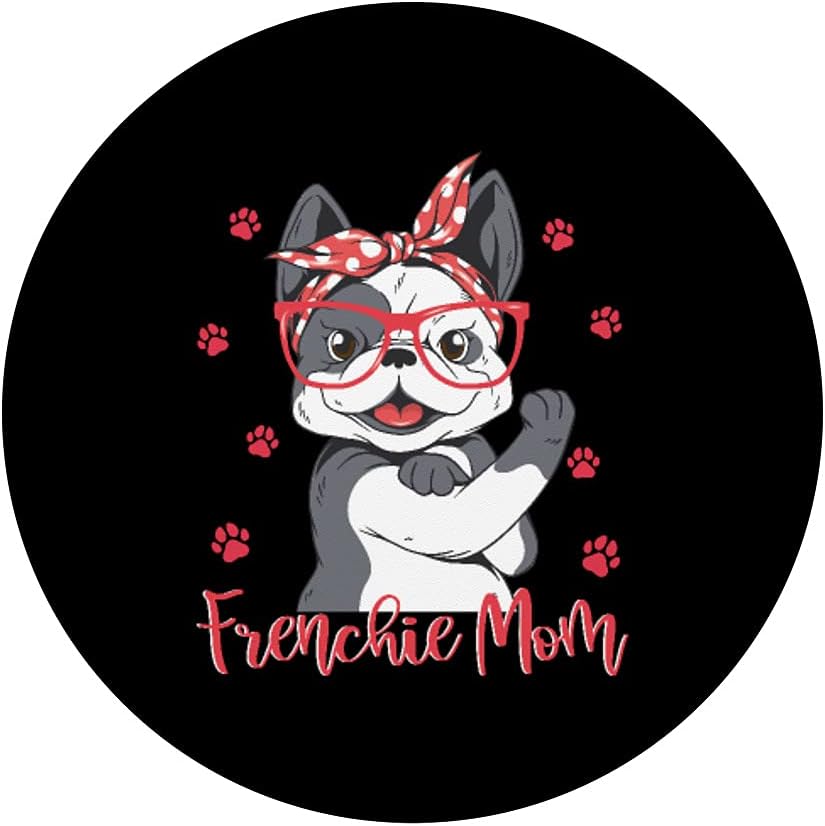 PopSockets de perro Bulldog francés Frenchie Mom PopGrip intercambiable