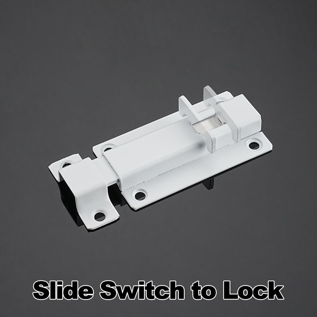 XXW 103BB-WH-2 – Pestillo de puerta corredera de acero inoxidable grueso, 3 pulgadas, blanco, paquete de 2, 103BB-WH-2