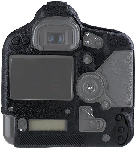 Canon EOS 1DX II – Carcasa para cámara de goma de silicona profesional, funda protectora desmontable para Canon 1DX II (negro)