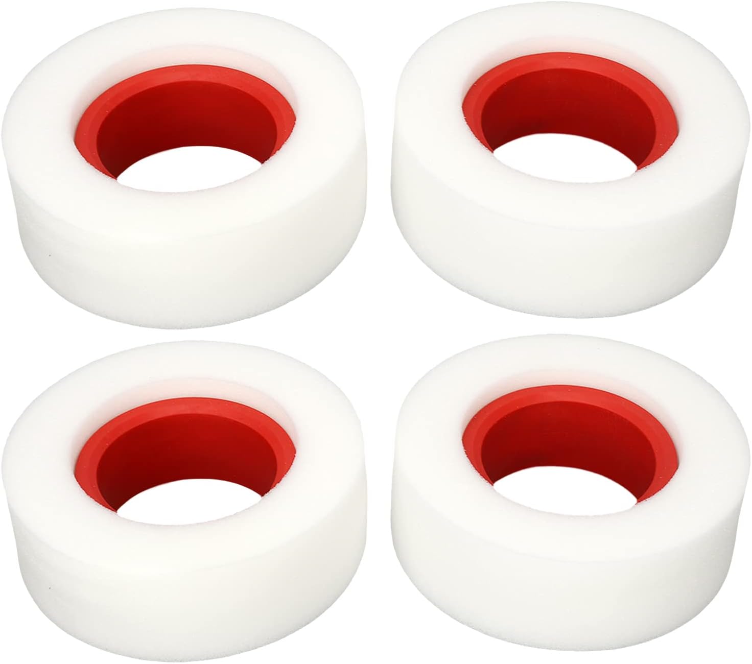 4 piezas de espuma para neumáticos RC, esponja suave de doble etapa de 2.2 pulgadas, espuma para neumáticos RC para 110 18 RC Crawler (rojo)
