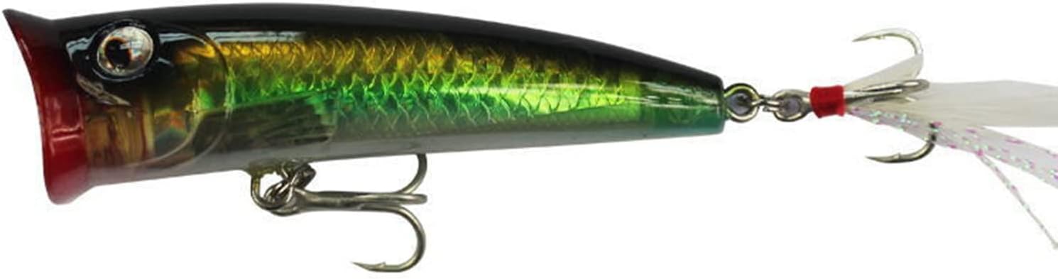Señuelos de pesca, 2.953 in0.35 oz Wobbler Popper pesca cebo duro señuelo para pesca pesca amantes de la pesca, trucha lubina, pesca, 3, talla única