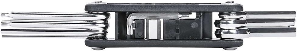 Topeak x-Tool+, herramienta plegable de 11 funciones, sin bolsa, color negro