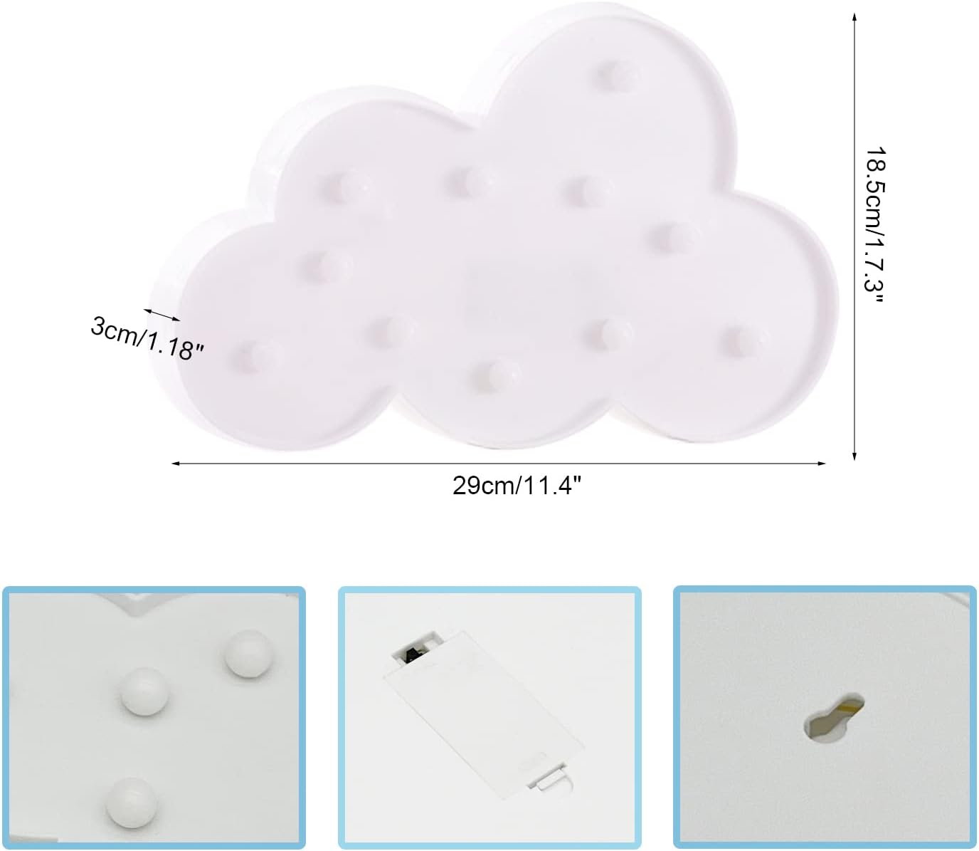 Clouds Night Light,Cute Baby Room Decoration Night Light, Party Party Shiny Decorative Ornament.
